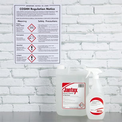 Vogue COSHH Regulations Sign l903
