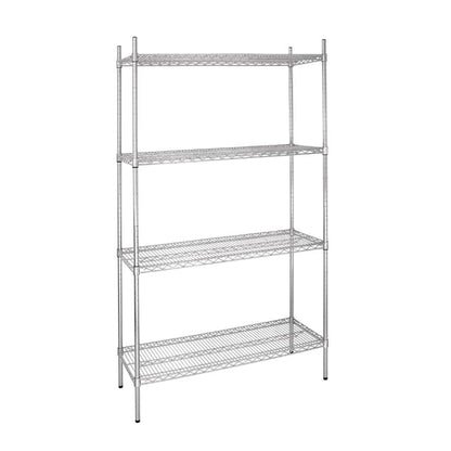 Vogue 4 Tier Wire Shelving Kit 915x460mm l927