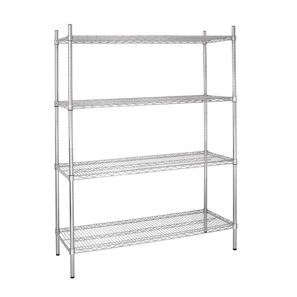 Vogue 4 Tier Wire Shelving Kit 1525x460mm l929