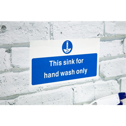 Vogue Hand Wash Only Sign l952