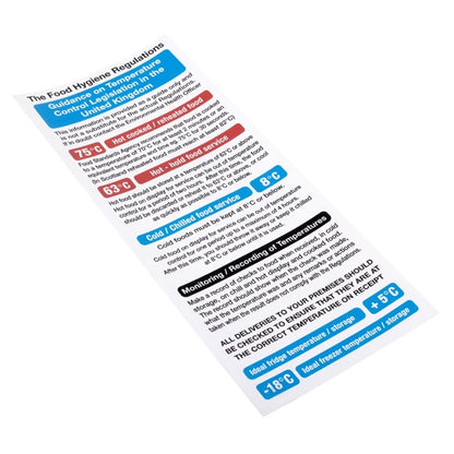 Vogue 2006 Food Act Cook Chill Guidelines Sign l967