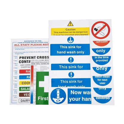 Vogue Bumper Hygiene Catering Sign Pack l968