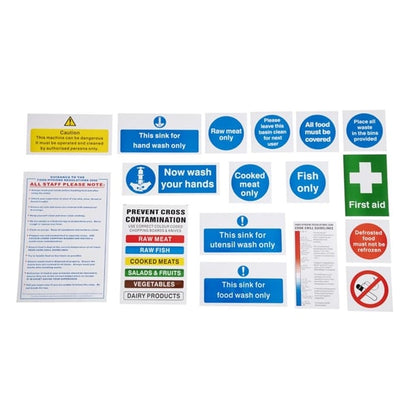 Vogue Bumper Hygiene Catering Sign Pack l968