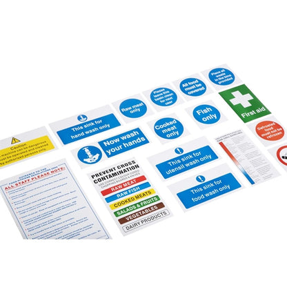 Vogue Bumper Hygiene Catering Sign Pack l968