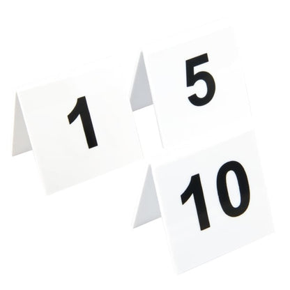 Plastic Table Numbers 1-10 l981