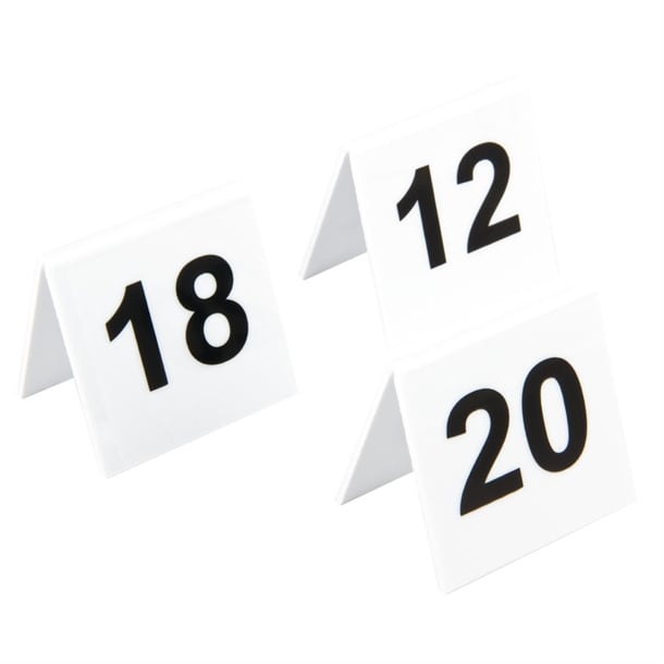 Plastic Table Numbers 11-20 l982