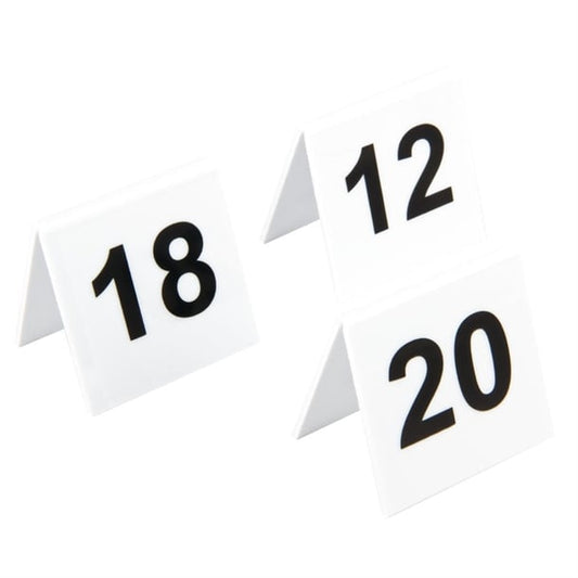 Plastic Table Numbers 11-20 l982