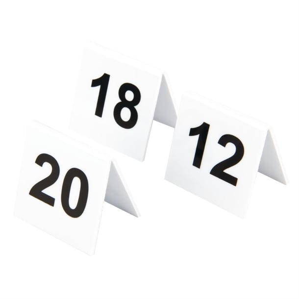 Plastic Table Numbers 11-20 l982