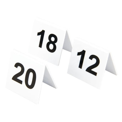 Plastic Table Numbers 11-20 l982