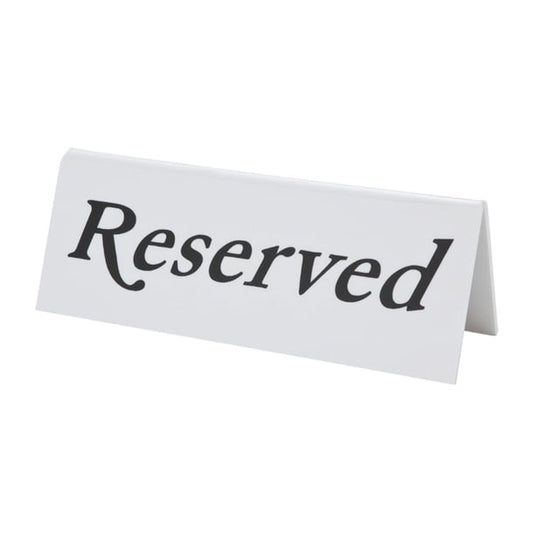 Plastic Reserve Signs (10 Pack) l988