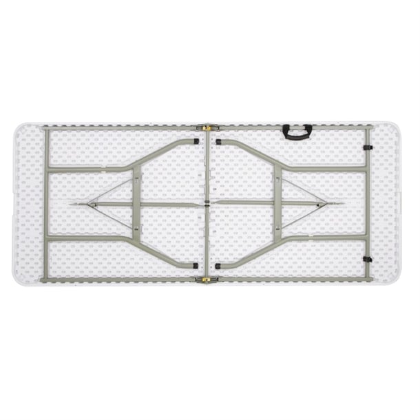 Bolero Rectangular Centre Folding Table 6ft White ll001