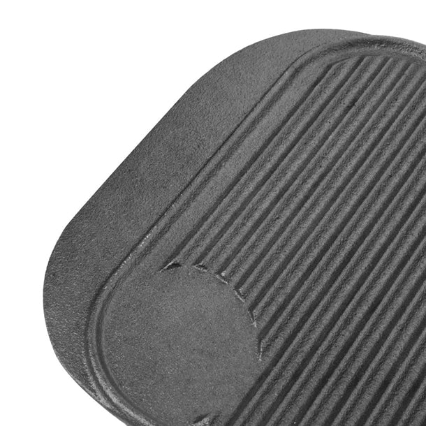 Vogue Reversible Cast Iron Double Griddle Pan 26cm m650
