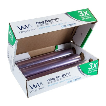 Wrapmaster Cling Film 305mm x 300m (3 Pack) m809