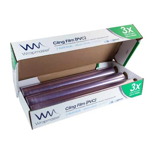 Wrapmaster Cling Film 460mm x 300m (3 Pack) m810