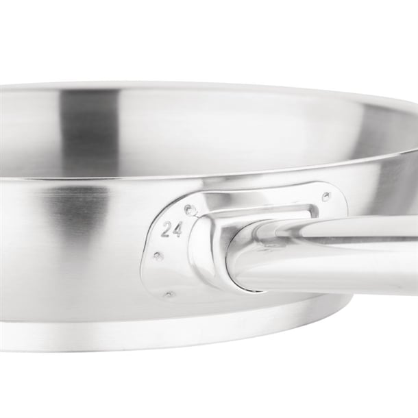 Vogue Stainless Steel Frying Pan 24cm m925
