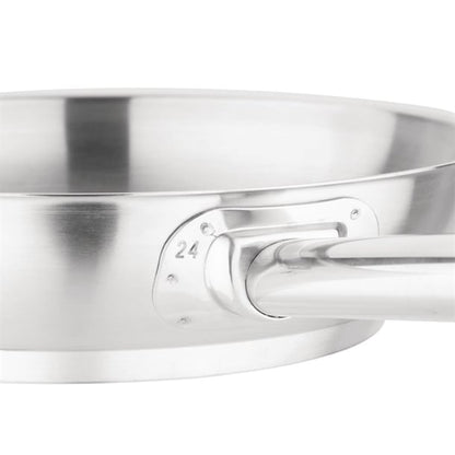 Vogue Stainless Steel Frying Pan 24cm m925