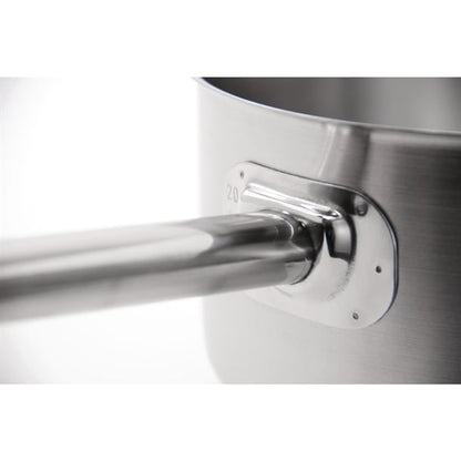 Vogue Stainless Steel Saucepan with Lid 24cm sa605