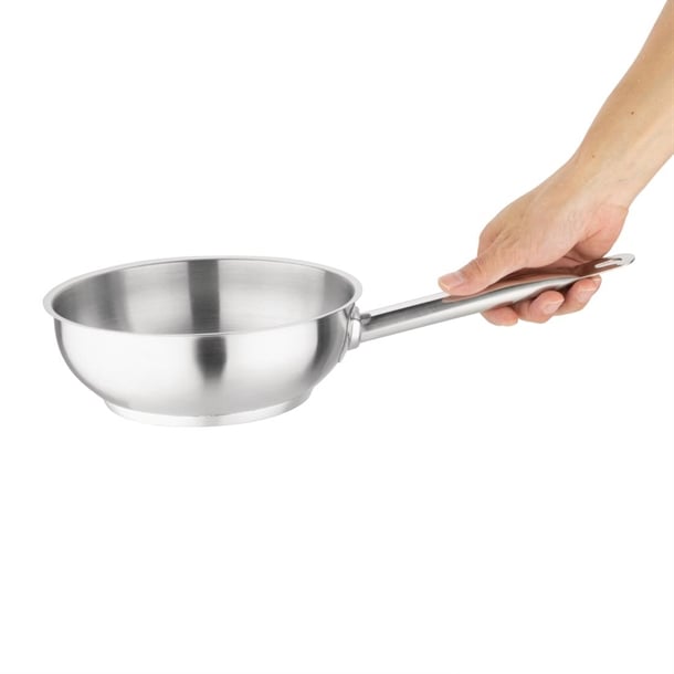 Vogue Stainless Steel Sauté Pan 20cm m947