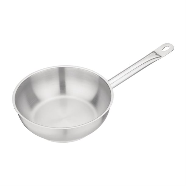 Vogue Stainless Steel Sauté Pan 20cm m947