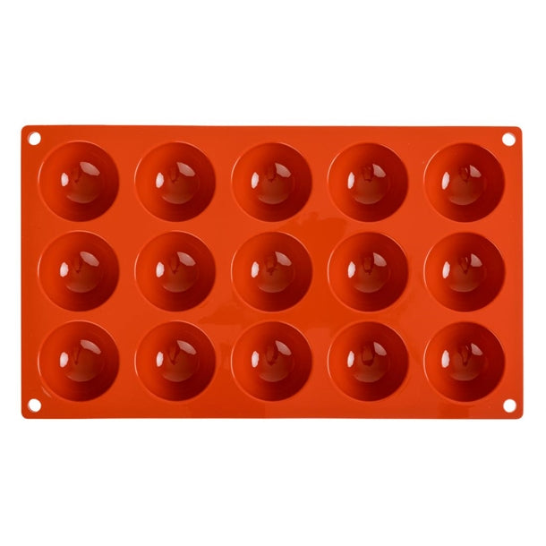 Pavoni Formaflex Silicone Half Sphere Mould 15 Cup n936