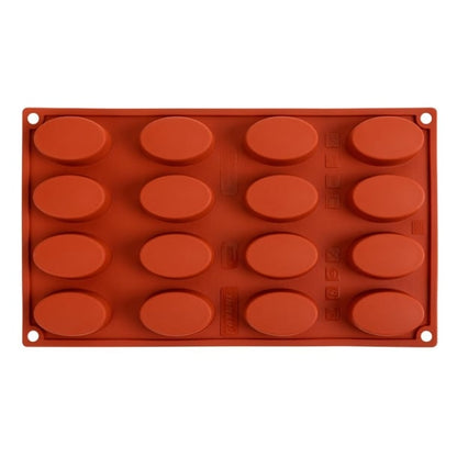 Pavoni Formaflex Silicone Oval Mould 16 Cup n951