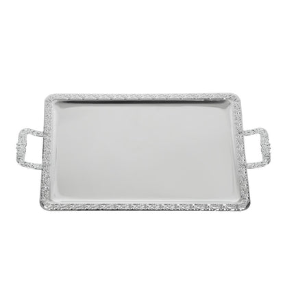 APS Stainless Steel Rectangular Handled Service Tray 600mm p004