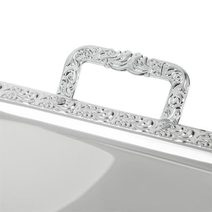 APS Stainless Steel Rectangular Handled Service Tray 600mm p004