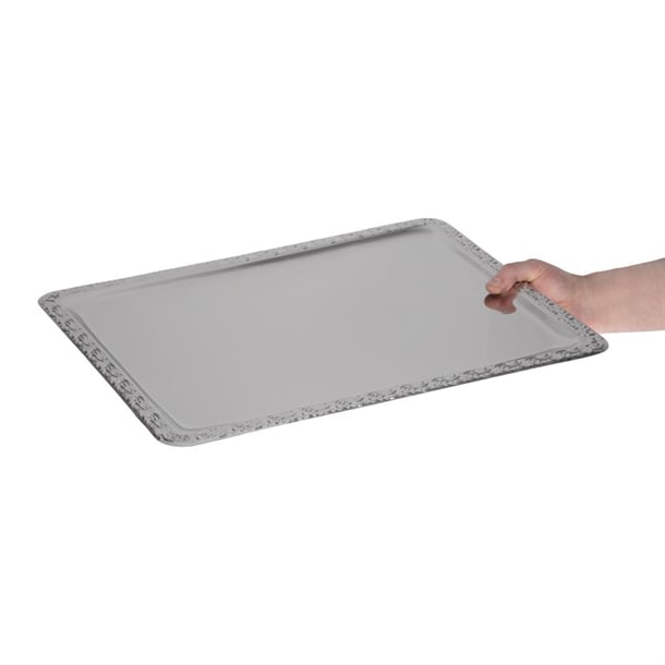 APS Stainless Steel Rectangular Service Tray p_p005