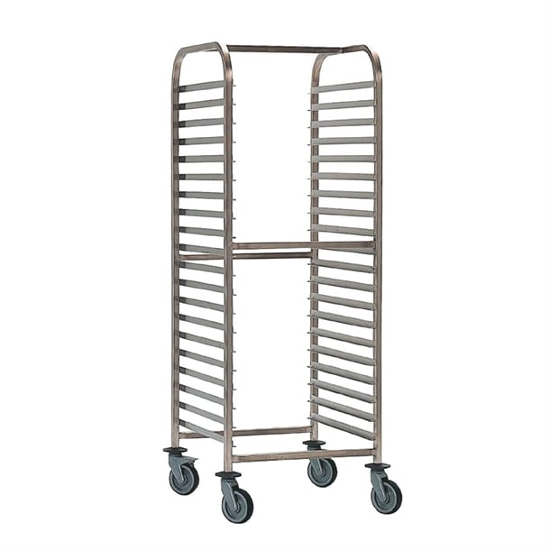 Matfer Bourgeat Double Gastronorm Racking Trolley 15 Shelves p061