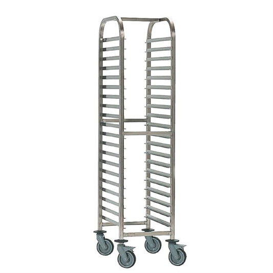 Matfer Bourgeat Full Gastronorm Racking Trolley 15 Shelves p072