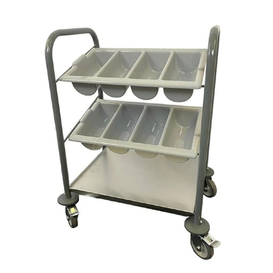 Craven Steel Cutlery Trolley p100