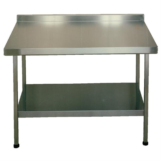 KWC DVS Stainless Steel Wall Table with Upstand 650(D)mm p_p408