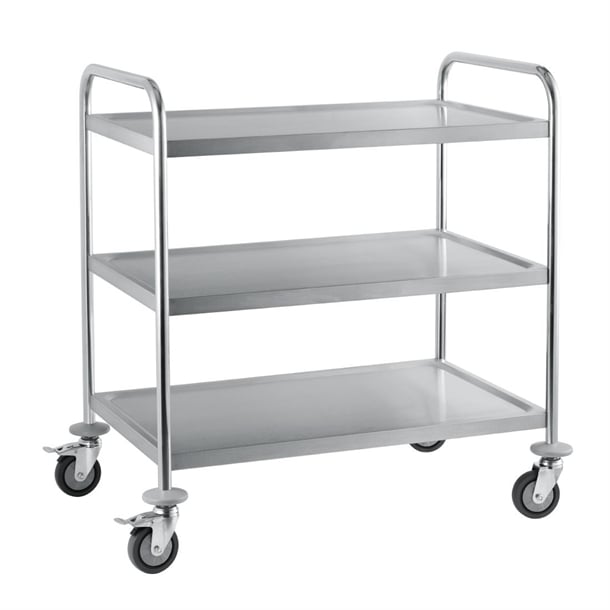 Craven Stainless Steel 3 Tier Clearing Trolley p479