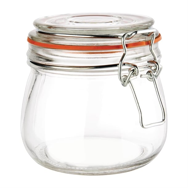 Vogue Clip Top Preserve Jar 500ml p490