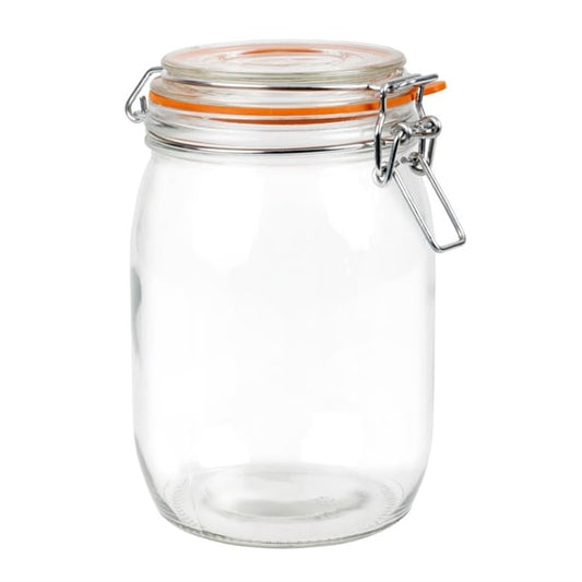 Vogue Clip Top Preserve Jar 1000ml p492