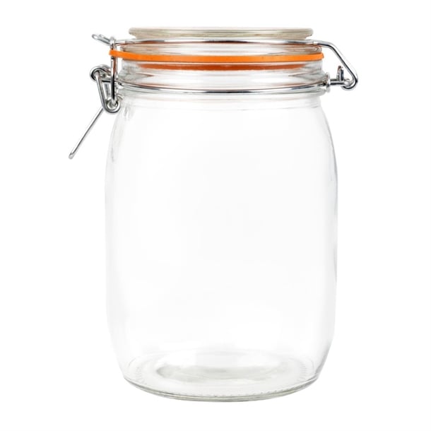 Vogue Clip Top Preserve Jar 1000ml p492