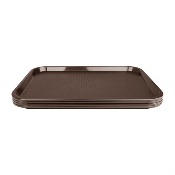 Olympia Kristallon Polypropylene Fast Food Tray Brown p_dp218
