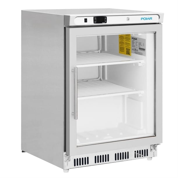 Polar C-Series Undercounter Stainless Steel Display Freezer 129Ltr pc008