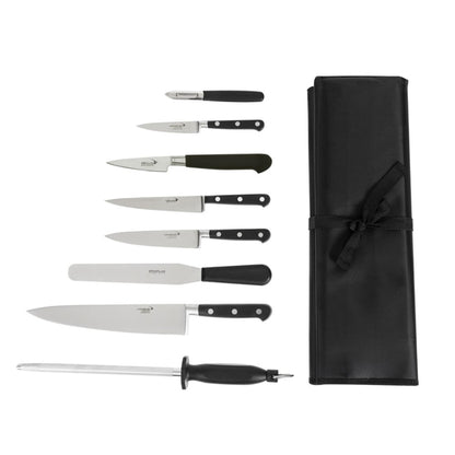 Deglon Sabatier 8-Piece Chef Knife Set with Wallet s004