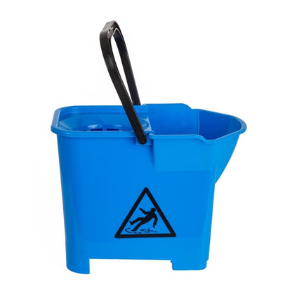 Nisbets Essentials Mop Bucket & Wringer 10Ltr Blue (3 Parts) s225