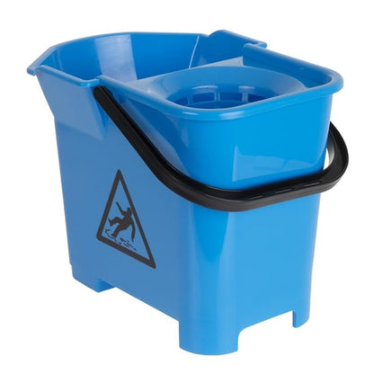 Nisbets Essentials Mop Bucket & Wringer 10Ltr Blue (3 Parts) s225