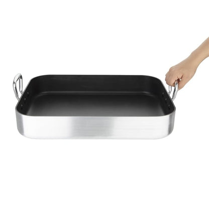 Vogue Aluminium Non Stick Roasting Pan 450x350mm s364
