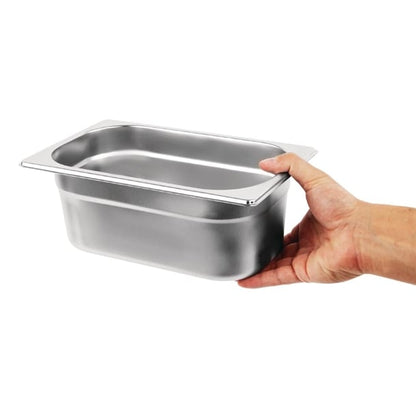 Vogue Stainless Steel Gastronorm Container Kit 1/4 (5 Pack) s407