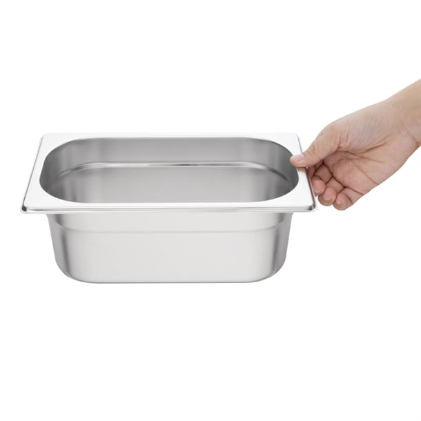 Vogue Stainless Steel Gastronorm Container Kit 1/4 (7 Pack) s408