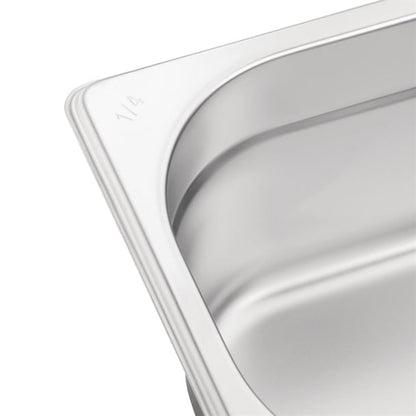 Vogue Stainless Steel Gastronorm Container Kit 1/4 (10 Pack) s410