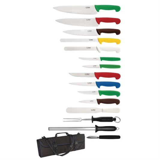 Hygiplas 15-Piece Knife Set with Case s454