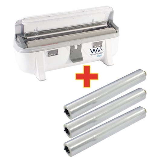 Special Offer Wrapmaster 3000 Dispenser and 3 x 300m Cling Film s568