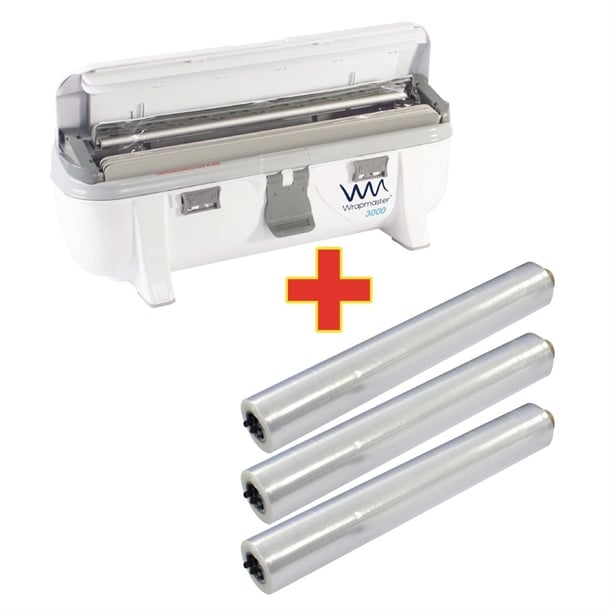 Special Offer Wrapmaster 3000 Dispenser and 3 x 300m Cling Film s568