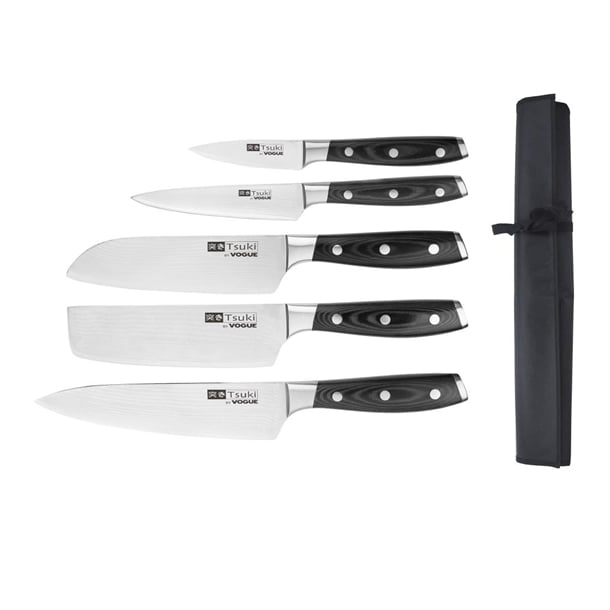 Vogue Tsuki 5-Piece Knife Set with Wallet Series 7 s617