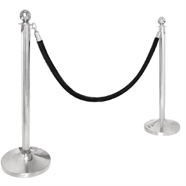 Bolero Stainless Steel Ball Top Barrier Post s651
